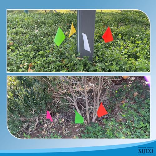 Marking 30 Pack Yard Flags - 12 x 2.5 x 3.5 Inch Landscape Flags for Lawn, Survey, Sprinkler, Irrigation (Red) - color: Red, size: 30Pack