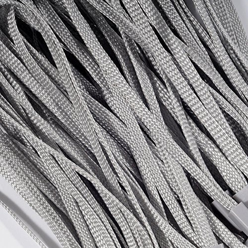 Wisdompro 50 Pack 7 inch Short Hand Wrist Strap Lanyard - Gray - color: Grey