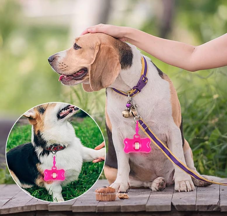 5 PCS Bone Shaped Poop Bag Dispenser (Random Color)