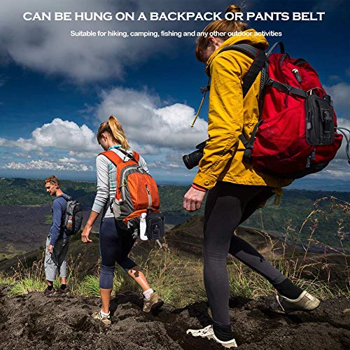Utility Pouch Gadget Belt Waist Bag with Cell Phone Holder for Compact Carry Waist Pack - color: 1.Black
