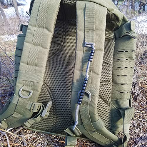 Pace Count Beads/Army Ranger Beads/Distance Counter for Your Land Navigation Kit - Trail Counter Hiking Beads for Compass Land Navigation as Part of an Orienteering Kit - color: Desert Tan