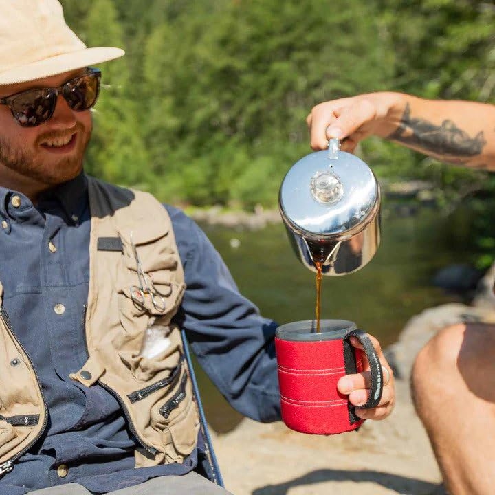 GSI Outdoors Infinity Backpacker Mug I Lightweight, BPA-Free Coffee Cup for Travel, Camping Gear, Backpacking and Outdoors - 17 oz. - color: Heathered Blue