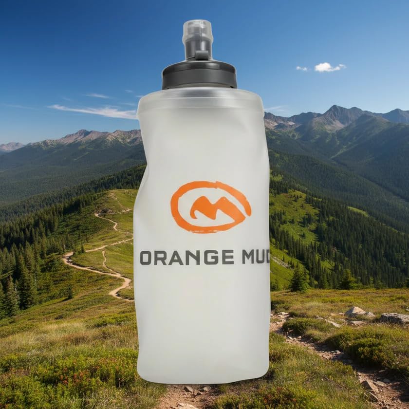 UltraFlask 500ml Soft Flask Hydration Bottle Running Trail | Locking bite valve, 17oz capacity, no-slosh TPU/HDPE design, running trail and endurance use