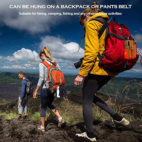 Utility Pouch Gadget Belt Waist Bag with Cell Phone Holder for Compact Carry Waist Pack - color: 2.Orange