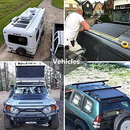 120W Flexible Solar Panel 12V ETFE,32.3in x 30.5in | Semi Bendable Mono Solar Panel,Back Contact Solar Cell, 25.8% High Efficiency,for RV Van Roof TopCamping Home Boat Marin - size: 120W/32.3in x 30.5in
