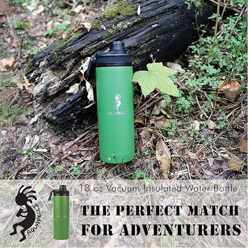 Vacuum Insulated Water Bottle, 18 ounces, Willow Green - color: Willow Green