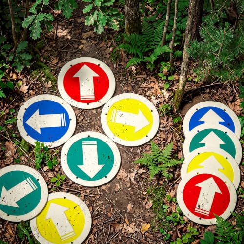Amylove Reflective Trail Marker | Bright Trail Marking Reflectors for Hunting Hiking Driveway Camping Walking Backpacking Outdoors