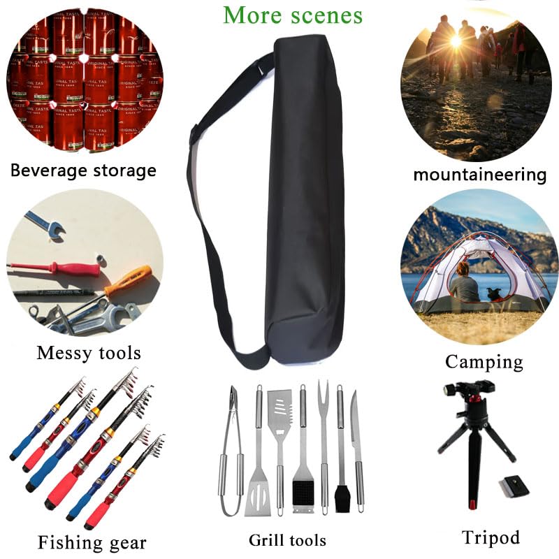 Multi-Function Equipment Organizer Bag, 22"(L) x3.9(H) | Heavy Duty, Waterproof Storage Case, For Music Stands, Tripods, Mic Stands, Camera & Hunting Gear, Travel Tool Kit - size: 22''(L)x3''(H)