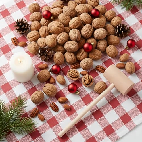 6 Pcs Wooden Hammers, Wooden Seafood Mallets, Wood Crab Lobster Shellfish Hammers for Seafood, Nuts, Kids Toys (6 Pcs) - color: 6 Pcs