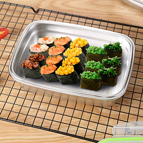 Haofy 850ml Portable Stainless Steel Lunch Box, Sealing Food Box Container for Outdoor Picnic