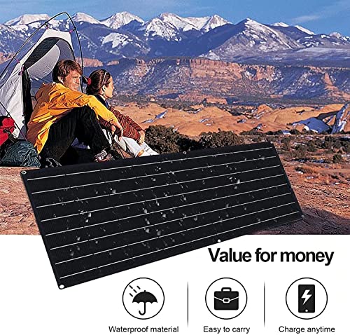 1000 Watt Solar Panel Kit, with Inverter & Charge Controller(40A) 2pcs 500 Watt Flexible Monocrystalline Solar Panel kit Photovoltaic Module for 12-48V Battery Charging Car Battery Camper RV - color: Pitch-black