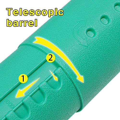 DEWEL Document Tube,Plastic Expanding Poster/Art/Document Storage Tube 24.5 to 40 inches Adjustable with Carrying Strap Waterproof and Light-Resistance Telescoping Carrying Case (Green-Large Size) - color: Green (Round), size: Large