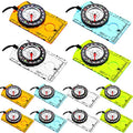 Orienteering Compass Hiking Compass Outdoor Navigation Survival Compass Waterproof Map Reading Backpacking Compass Kids Camping Gear for Women Men Gifts, 4 Colors