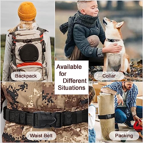 CooBigo 1 Inch 6 PCS Plastic Buckles for Strap, Nylon Webbing Backpack Buckle Clip, Side Release Clips Dog Collar, Camera Bag, Luggage Straps Replacement Dual Adjustable No Sewing - color: B: 1" Inner Diameter Black 6pcs
