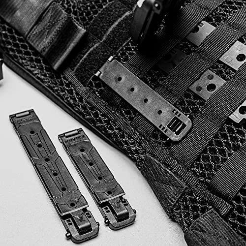 3" Molle-Lok (Pair with Mounting Hardware) - MOLLE Attachment Clip for Vests, Backpacks, Holsters, Mag Pouches, TASER, and More - Molle-Lok 3 inch by Blade-Tech Holsters