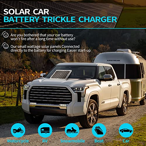 ACOPOWER HY010-12M Mono Solar Panel for 12V Battery Charging RV Boat, Off Grid, 10W | 10W small solar panel for 12V battery charging, ideal for RV, boat, marine and off-grid applications - size: 10W
