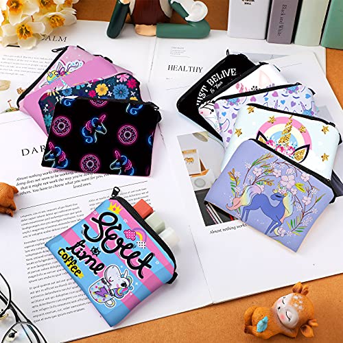 Boao 10 Pcs Small Change Coin Purse - size: 4.52 x 3.74 Inch, style: Animal and Flower