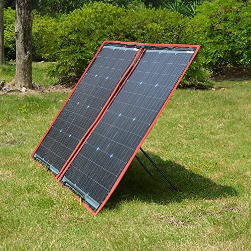 DOKIO Portable Solar Panel Tilt Stand for Foldable Panels, Stainless Steel | Quick angle adjustment, stainless steel construction and hex wrench; for foldable panels on RVs, tents and balconies