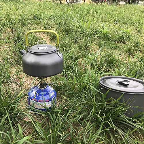 DESERT & FOX Ultralight Mini Camping Stove, 2600W Power Titanium Alloy Automatic Foldable Outdoor Cookware Tool for Picnic, Cookout, Camping, Hiking - color: mini stove
