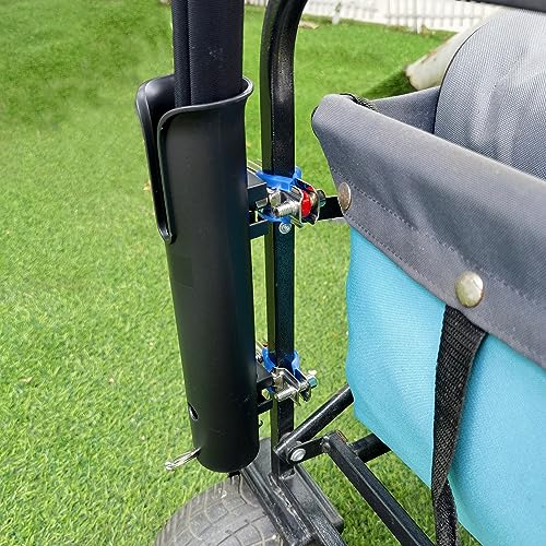 Rod Holders - Ideal for Wagons, Gardening Wagons, Gorillas and Campers, Golf carts. Clip-on mounting. - color: Black1