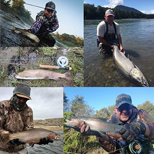 M MAXIMUMCATCH Maxcatch Alltime Travel Fishing Rod-Ultra Compact for Backpacking 8-Piece 9ft with Rod Tube (Size: 5/6/8wt) - color: Alltime Rod&Reel Combo, size: 9' 8wt 8pcs
