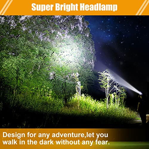 High Lumens Rechargeable LED Mining Headlamp – Super Bright Waterproof Hard Hat Cap Lamp, Explosion-Proof Underground Headlight for Coal Mine, Tunnel, Oil Field, Construction, Outdoor Work - size: KL4M(A).P