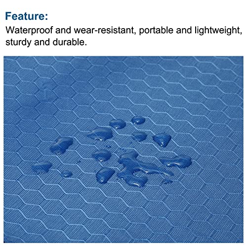 PATIKIL Waterproof Zipper File Bags 5 Pack B4 Document Storage Folders Bills Pencil Pouch for Office Travel, Blue - color: Blue