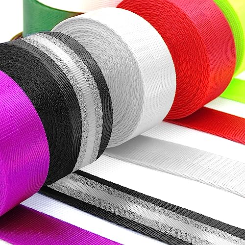 10 Yards Nylon Webbing 1.5 Inch 2 Inch Nylon Strap Webbing Straps Backpack Straps Nylon Belt for Indoor or Outdoor Gear, DIY Crafting, Handles, Luggage, Slings - color: Light Green-10 Yards, size: 1.5 inch