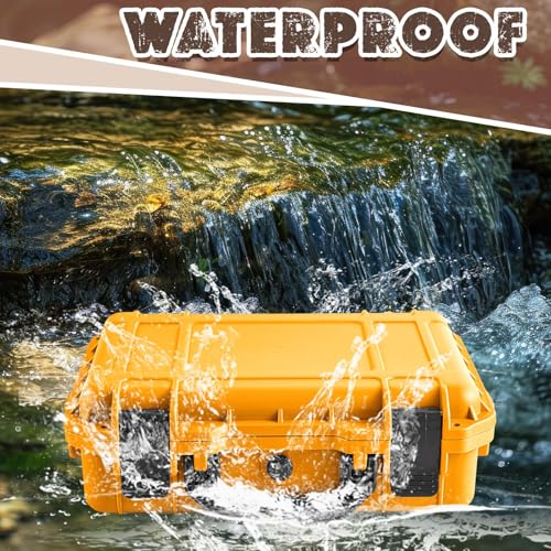 Relaxweex 11.3 x 8.7 x 4.2 Inch Hard Case, Grid Shell, Yellow - color: Yellow, size: 11.3 x 8.7 x 4.2 Inch, style: Grid Shell