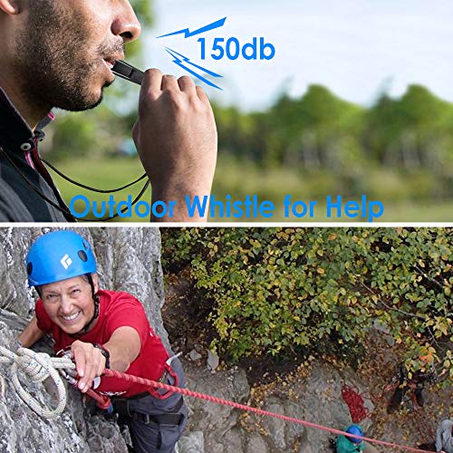 Signal Mirror Survival Tools, Military Grade Hiking Camping Mirror 2 x 3 inch with Small Compass and Whistle for Outdoor Adventure Emergency SOS Mirror - style: 2 Pcs