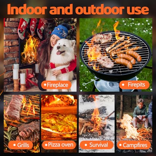 150 PCS Fire Starters for Campfires,Quick Light Wood Charcoal Fire Starter - size: 150 pieces
