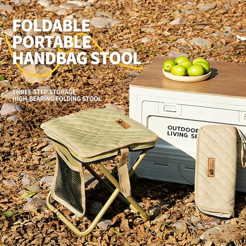 Portable Stool for Mountaineering and Hiking, Lightweight Collapsible Space-Saving Stool for Camping, Fishing, Hiking, Travel and Picnic (B) - color: B