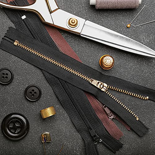 uxcell 40Pcs Zipper Slider Retainers, #5 U Shape Top Stoppers for Bags Coats Jackets Closed-end Zippers Replacing, Light Golden - color: Light Golden, size: #5