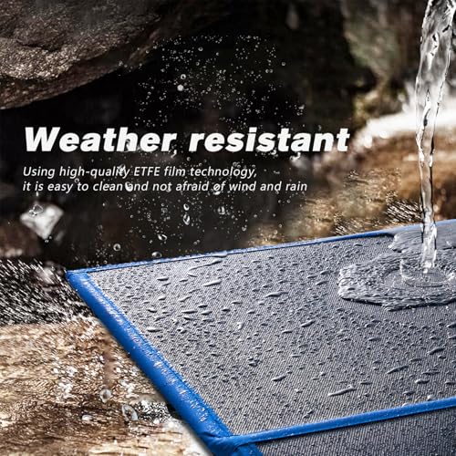 ATEM POWER 200W Portable Solar Panel, Foldable Solar Panel HPBC Chip, 20A MPPT Charger Controller 5V USB Output for 12/24V Battery/Power Station Outdoor Camper RV Hiking Durable Anti Cracking Coating - style: 200w