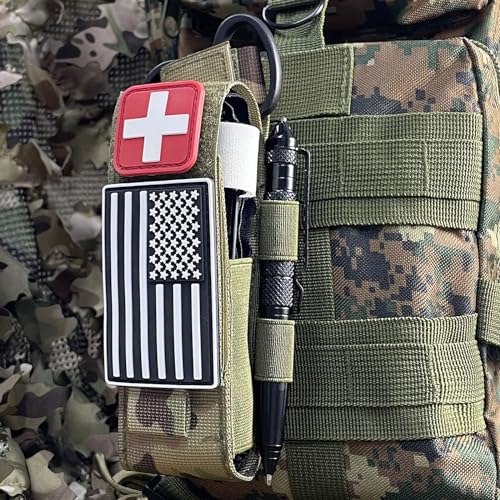 Upgrade Laser Cut 1000D Molle Torniquet Pouch, Tactical Medical Tourniquet Pouch Holster - color: 2PCS- CP